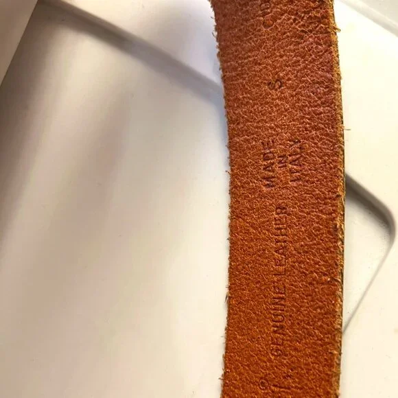 Fabio Corti-Women's Small Distressed Green Genuine Leather Made in Italy Belt - Picture 13 of 16